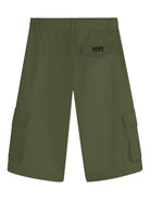 Cargo corti per bambino Kenzo Kids verde con applicazione - Rubino Kids