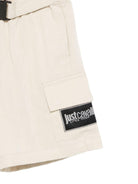 Cargo corti per neonato Just Cavalli Kids beige con cintura - Rubino Kids