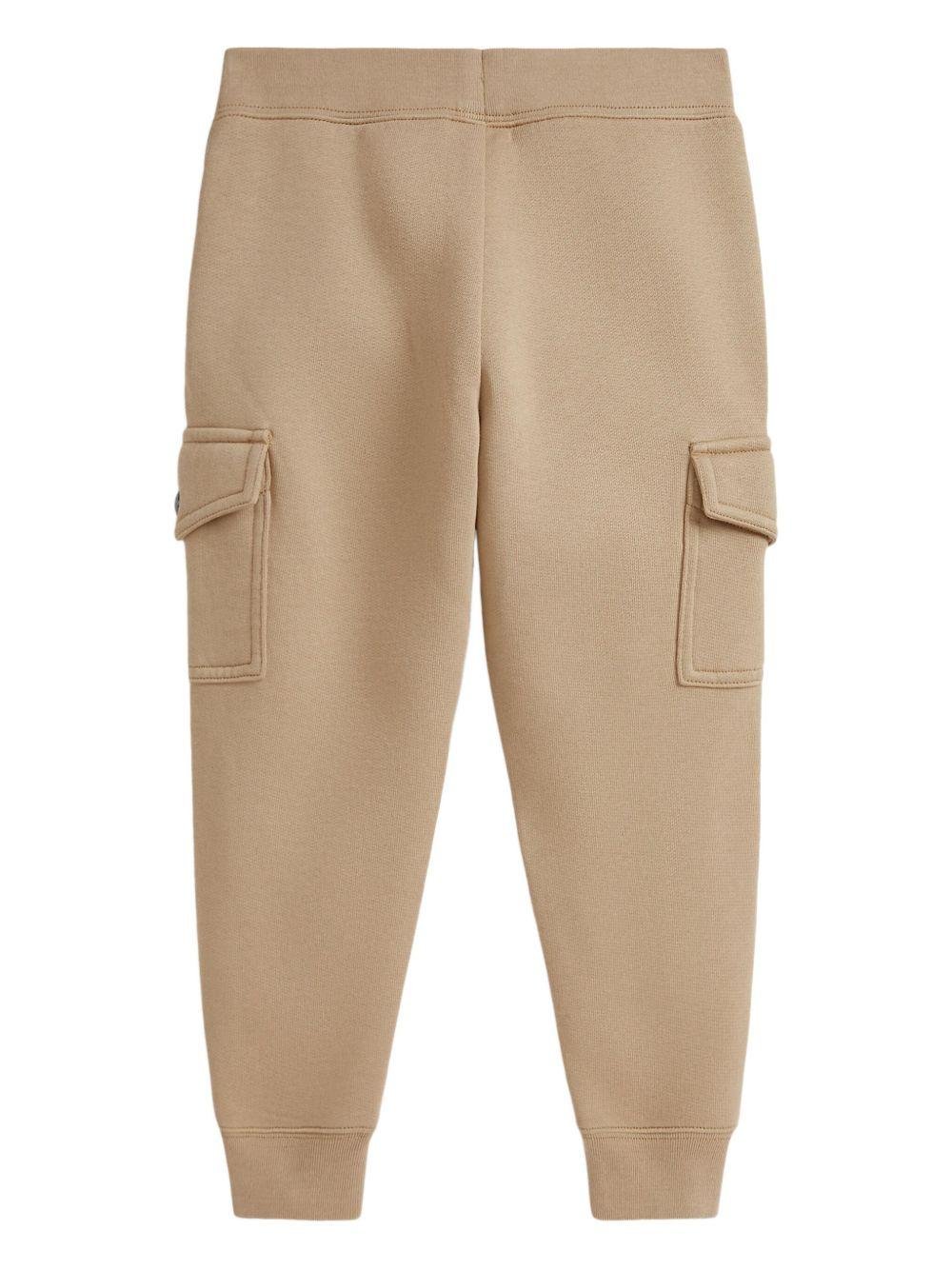 Cargo per bambino Polo Ralph Lauren beige con motivo Polo Pony - Rubino Kids