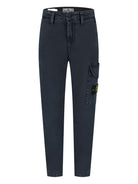 Cargo per bambino Stone Island Junior blu con tasche - Rubino Kids