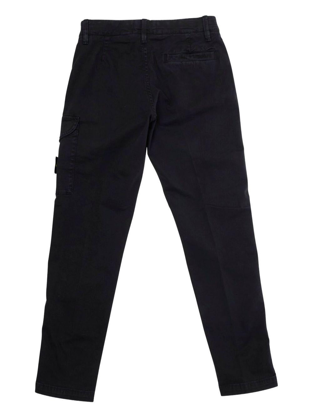 Cargo per bambino Stone Island Junior nero con tasche - Rubino Kids