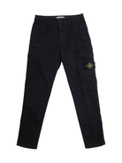 Cargo per bambino Stone Island Junior nero con tasche - Rubino Kids