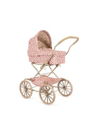 Carrozzina per bambole per bambina Konges Slojd rosa con dettagli fiorellini - Rubino Kids