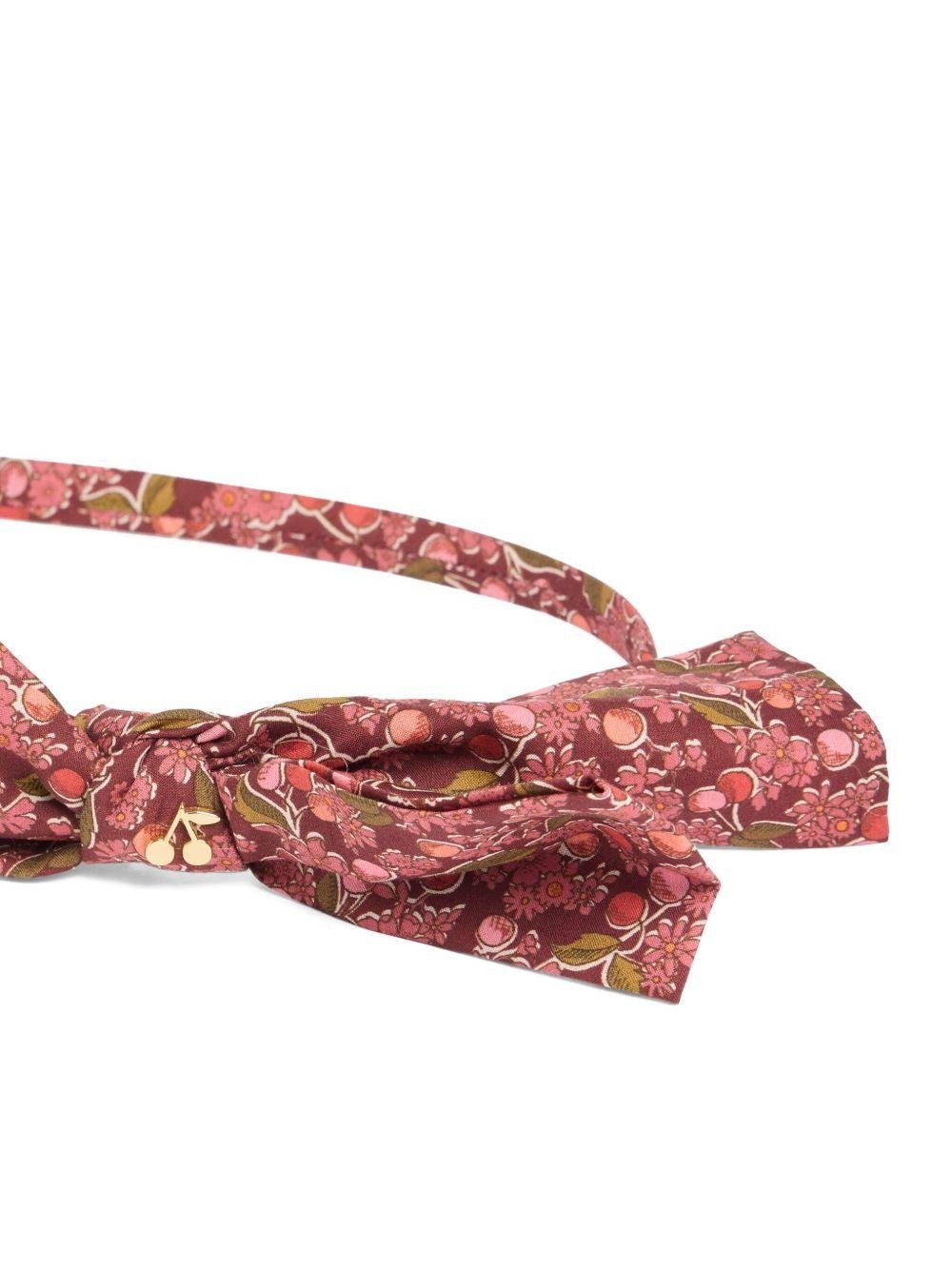 Cerchietto per bambina Bonpoint Jin rosso con stampa Cherry - Rubino Kids
