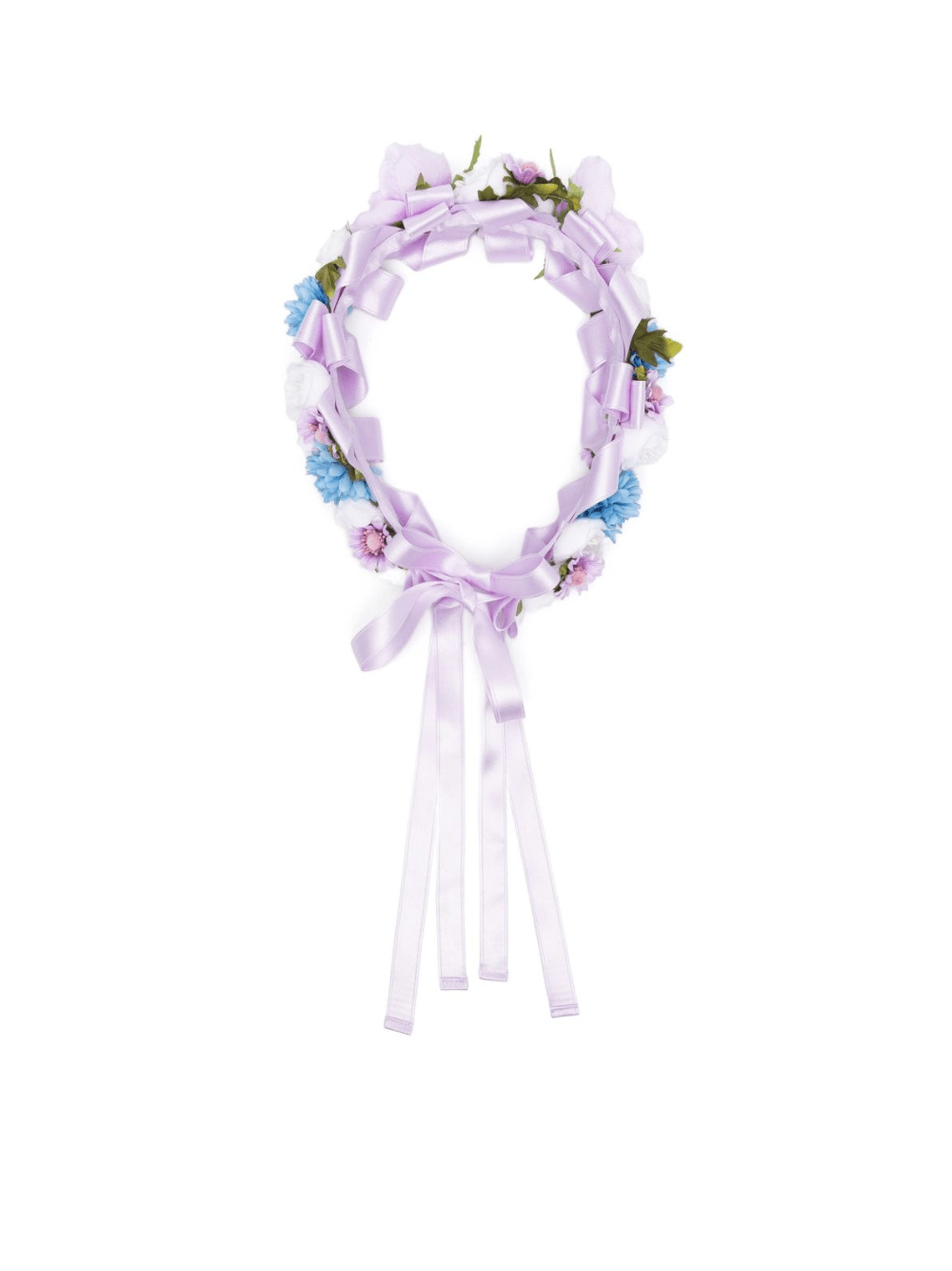 Cerchietto per bambina Colorichiari lilla con applicazione a fiori - Rubino Kids