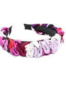 Cerchietto per bambina Emilio Pucci Junior rosa con stampa Iride - Rubino Kids