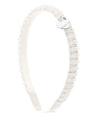 Cerchietto per bambina Monnalisa bianco con perline - Rubino Kids