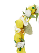 Cerchietto per bambina Monnalisa giallo con decorazione a fiori - Rubino Kids