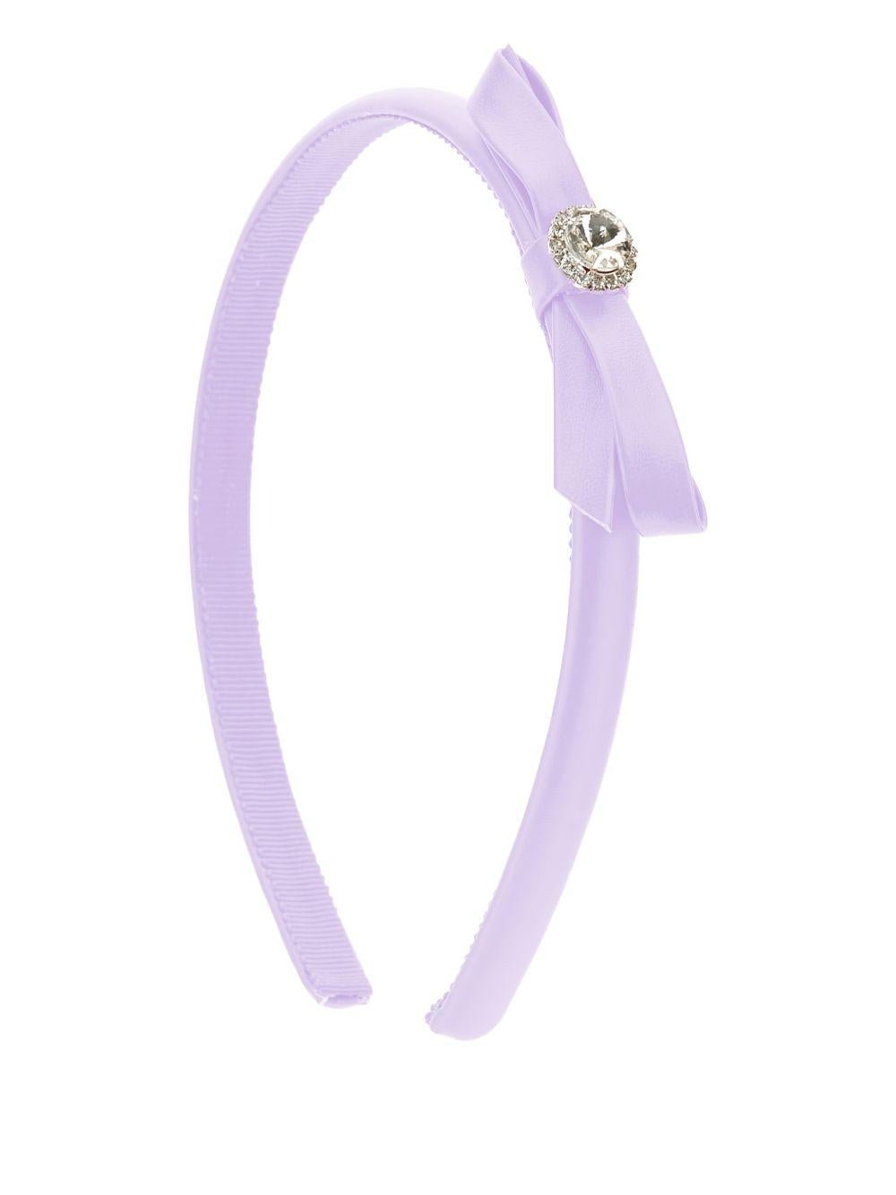 Cerchietto per bambina Monnalisa lilla con fiocco - Rubino Kids