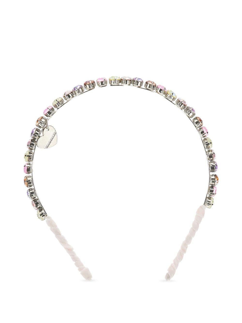 Cerchietto per bambina Monnalisa multicolore con strass - Rubino Kids