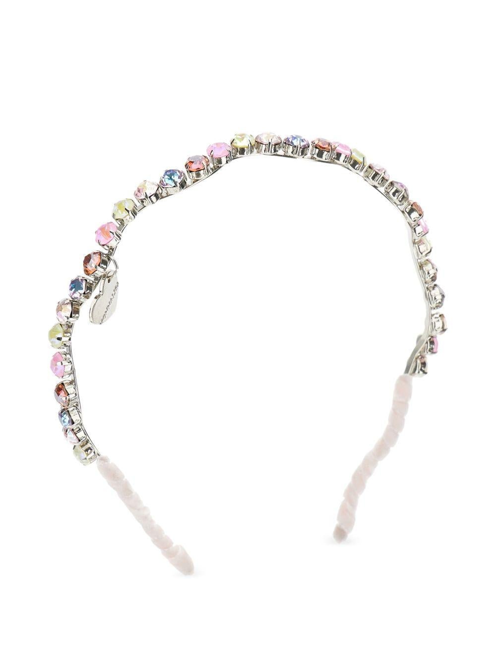 Cerchietto per bambina Monnalisa multicolore con strass - Rubino Kids