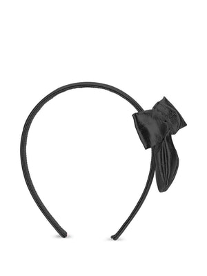 Monnalisa black headband for girls with bow