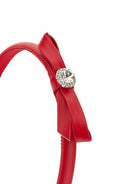 Cerchietto per bambina Monnalisa rosso con fiocco - Rubino Kids