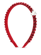 Cerchietto per bambina Monnalisa rosso con perline - Rubino Kids