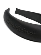 Cerchietto per bambina Moschino Kids nero con effetto metalassé - Rubino Kids