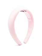 Cerchietto per bambina Moschino Kids rosa con logo ricamato - Rubino Kids