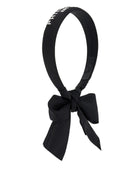 Cerchietto per bambina Philosophy di Lorenzo Serafini Kids nero con dettaglio fiocco - Rubino Kids