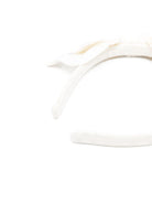 Cerchietto per capelli per bambina Balmain Kids bianco con dettaglio fiocco - Rubino Kids