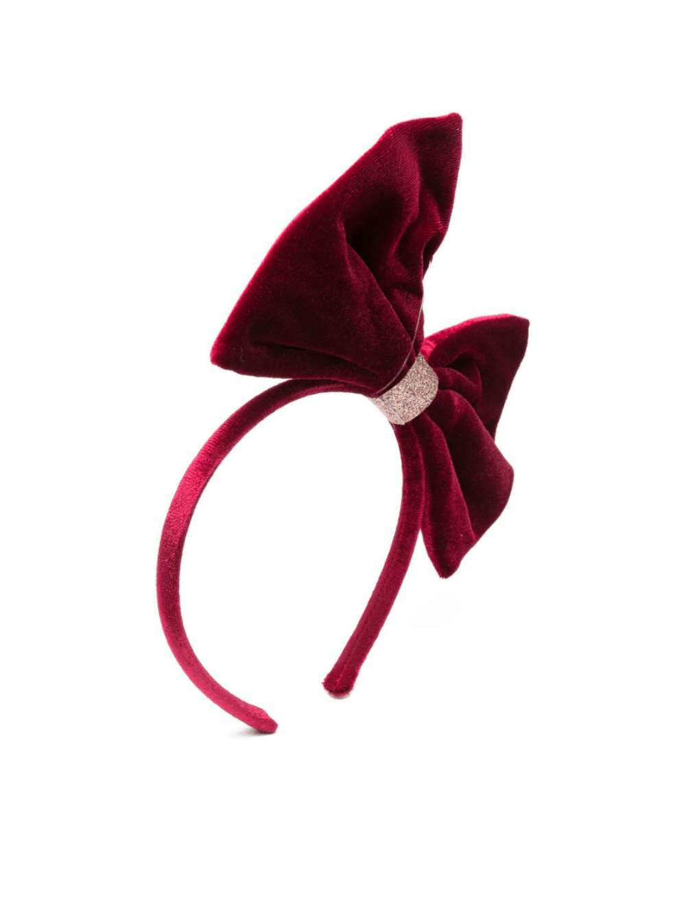 Cerchietto per capelli per bambina Mimi & Lula rosso con fiocco - Rubino Kids