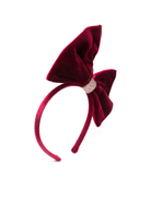 Cerchietto per capelli per bambina Mimi & Lula rosso con fiocco - Rubino Kids