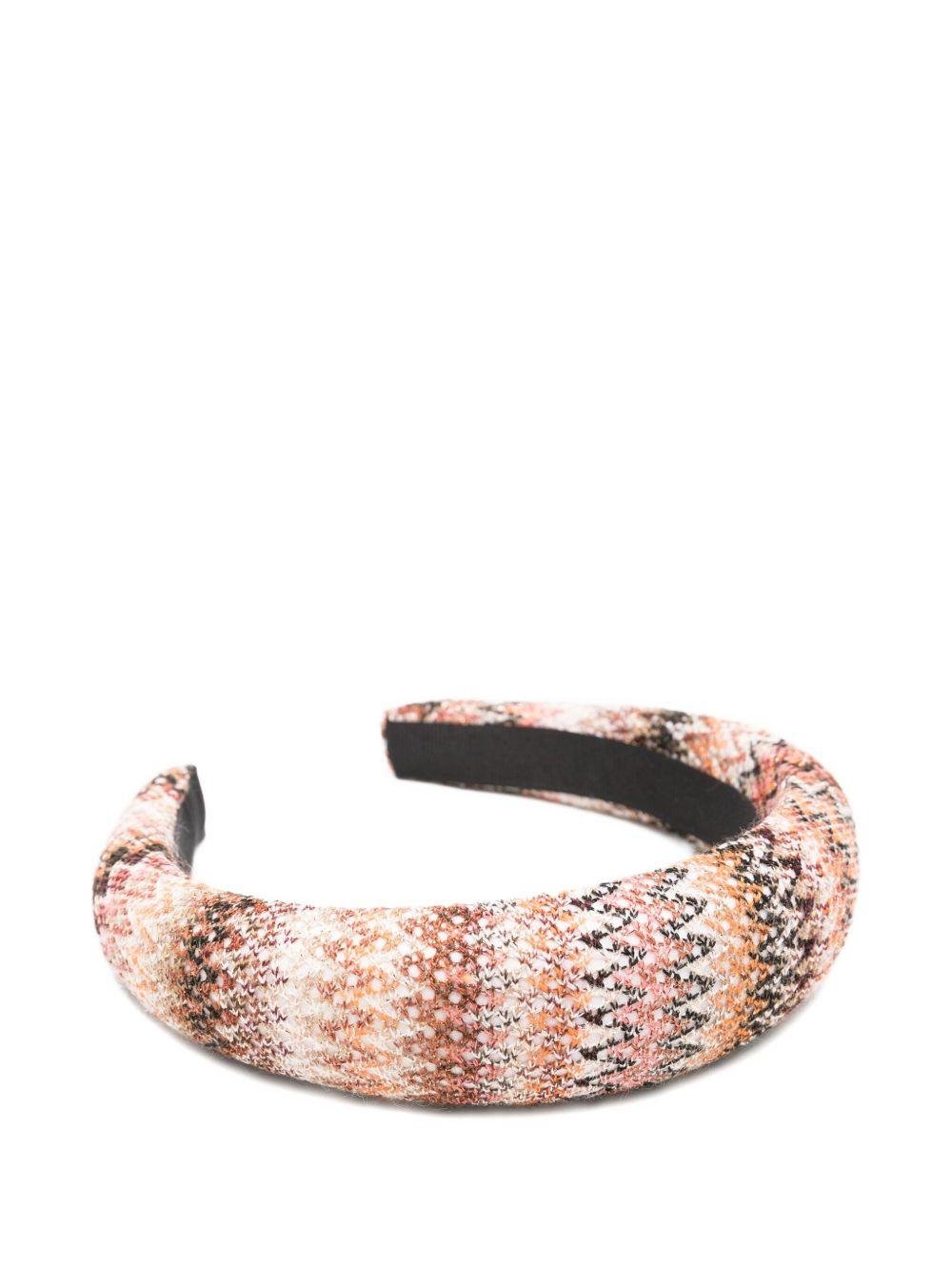 Cerchietto per capelli per bambina Missoni Kids multicolore con motivo a zigzag - Rubino Kids