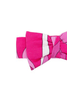 Cerchietto per neonata Emilio Pucci Junior fucsia on fiocco - Rubino Kids