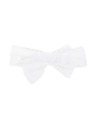 Cerchietto per neonata Simonetta bianco con fiocco - Rubino Kids