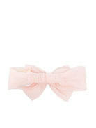 Cerchietto per neonata Simonetta rosa chiaro con fiocco - Rubino Kids
