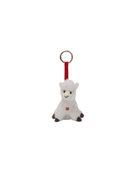 Charm con mini alpaca peluche per bambini MC2 ST. Barth Kids bianco con laccio rosso - Rubino Kids