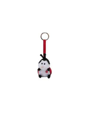 Charm con mini coccinella peluche per bambini MC2 ST. Barth Kids multicolore con laccio rosso