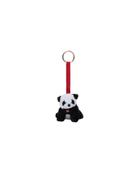 Charm con mini panda peluche per bambini MC2 ST. Barth Kids bianco/nero con laccio rosso - Rubino Kids