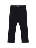 Chino dritti per bambino Paolo Pecora Kids blu con due tasche posteriori a filetto - Rubino Kids