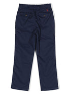 Chino per bambino POLO RALPH LAUREN KIDS blu elasticizzati - Rubino Kids