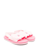 Ciabatte per bambina Billieblush rosa con applicazione fiocco sul davanti - Rubino Kids
