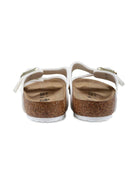 Ciabatte per bambina Birkenstock Kids Arizona bianco con doppia chiusura con fibbia - Rubino Kids