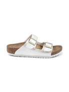 Ciabatte per bambina Birkenstock Kids Arizona bianco con doppia chiusura con fibbia - Rubino Kids