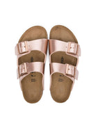 Ciabatte per bambina Birkenstock Kids Arizona rosa con doppia fibbia - Rubino Kids