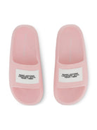 Ciabatte per bambina The Marc Jacobs Kids rosa con logo in rilievo - Rubino Kids
