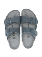 Ciabatte per bambini Birkenstock Kids Birko - Flor grigio con chiusura a fibbia - Rubino Kids