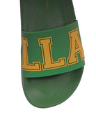 Ciabatte per bambino Stella McCartney Kids verdi con scritta Stella - Rubino Kids