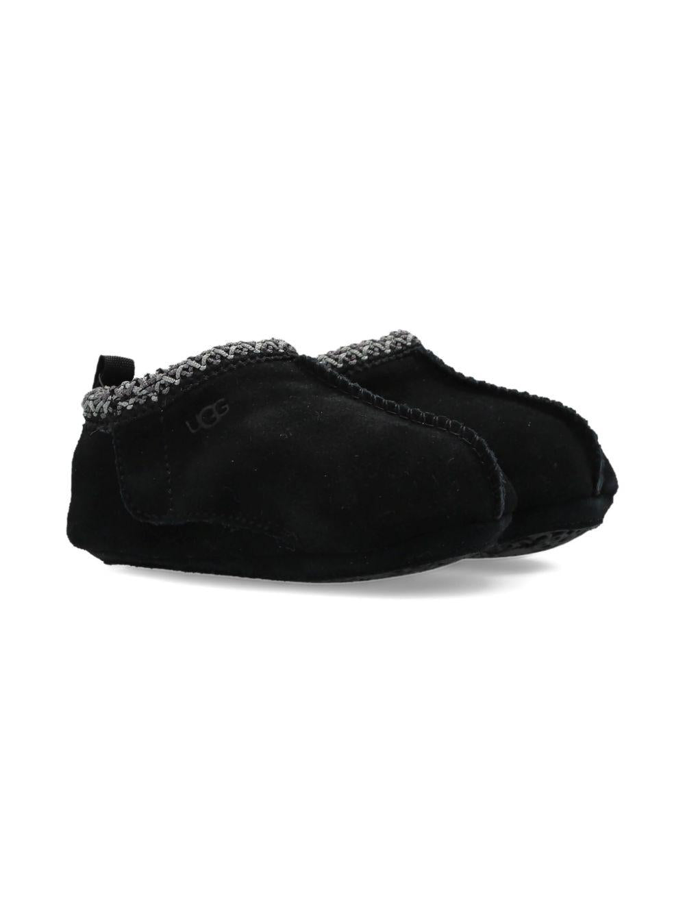 Ciabatte per neonati UGG Kids nere con punta tonda - Rubino Kids