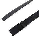 Cintura per bambino BOSS Kids nera con dettaglio con logo goffrato - Rubino Kids