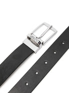 Cintura per bambino Emporio Armani Kids nera con logo inciso - Rubino Kids