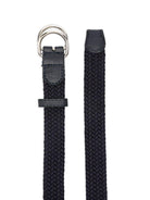 Cintura per bambino Paolo Pecora Kids blu in pelle intrecciata - Rubino Kids