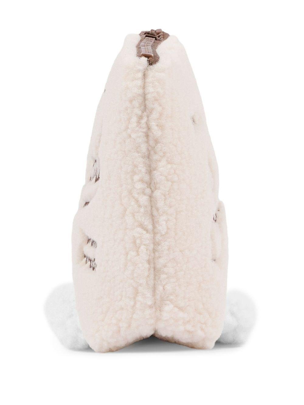 Clutch MC2 Saint Barth Kids beige con stampa logo - Rubino Kids