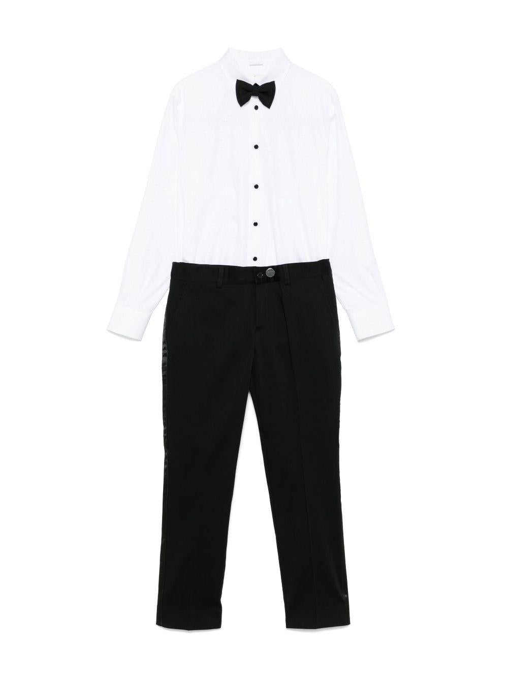 Completi tre pezzi comfort per bambino Colorichiari nero con strass - Rubino Kids