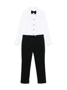 Completi tre pezzi comfort per bambino Colorichiari nero con strass - Rubino Kids