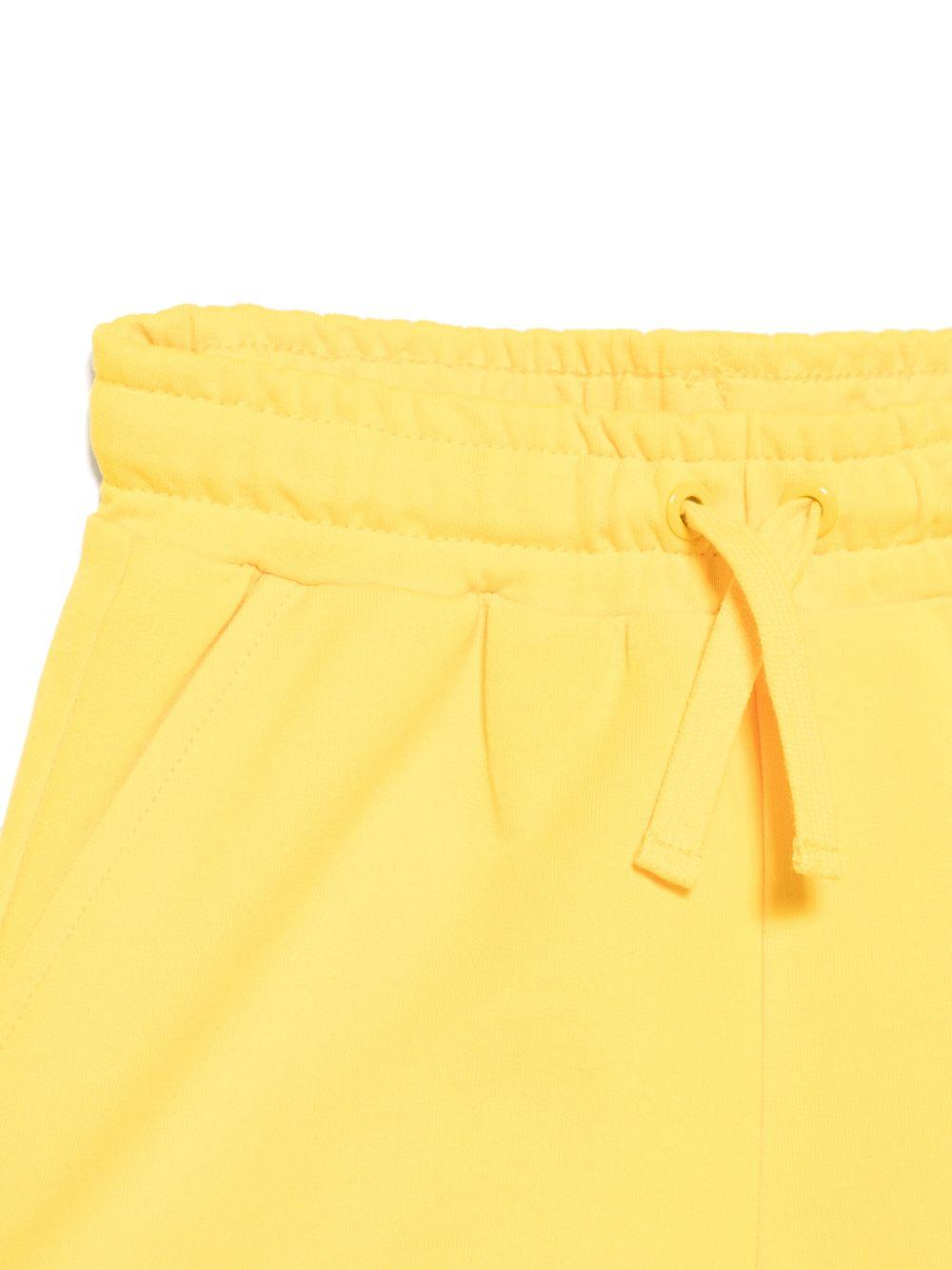 Completo con stampa logo per bambino Moschino Kids giallo con scollo rotondo - Rubino Kids