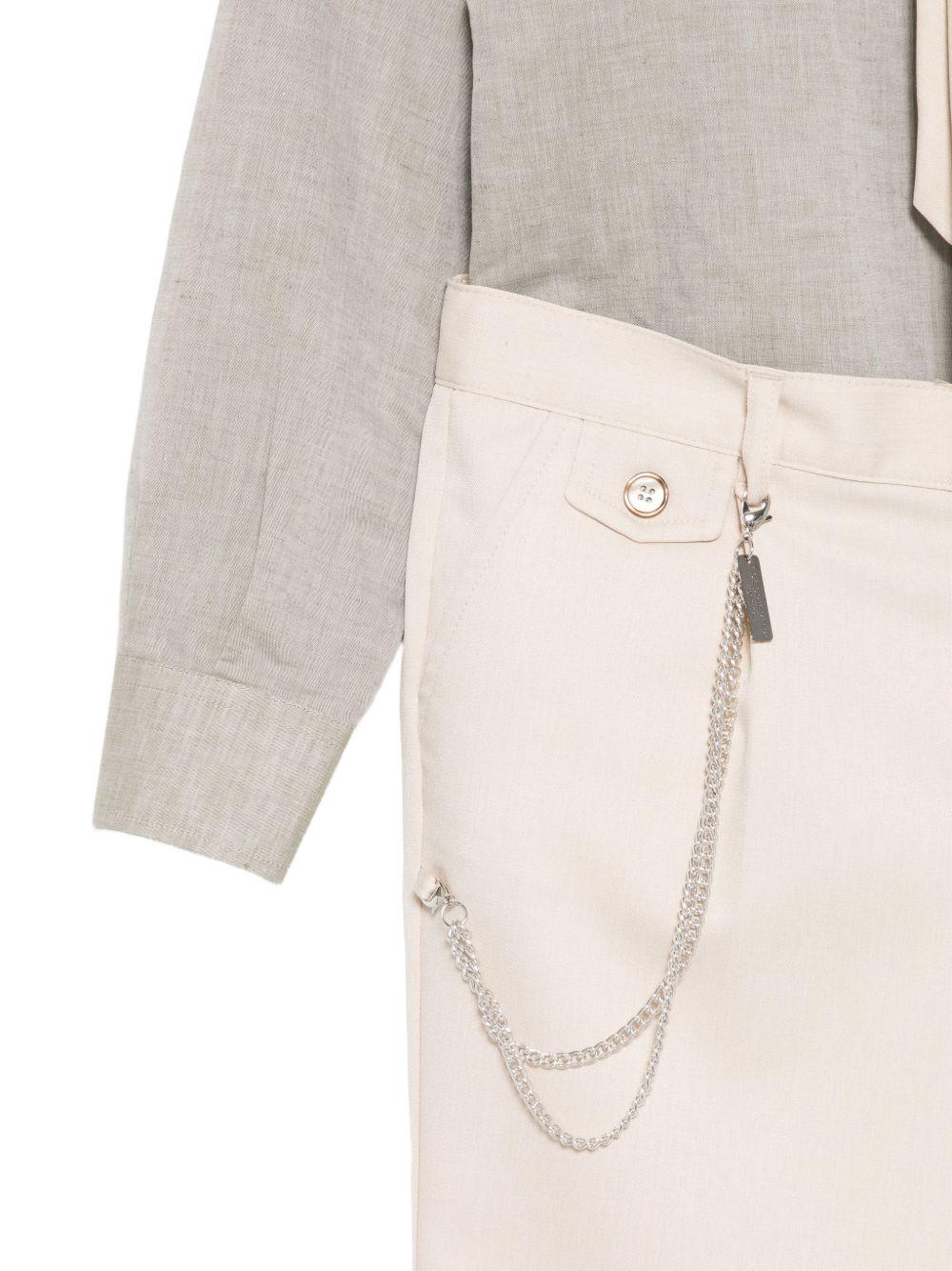 Completo confort per bambino Colorichiari beige a doppiopetto - Rubino Kids