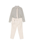 Completo confort per bambino Colorichiari beige a doppiopetto - Rubino Kids